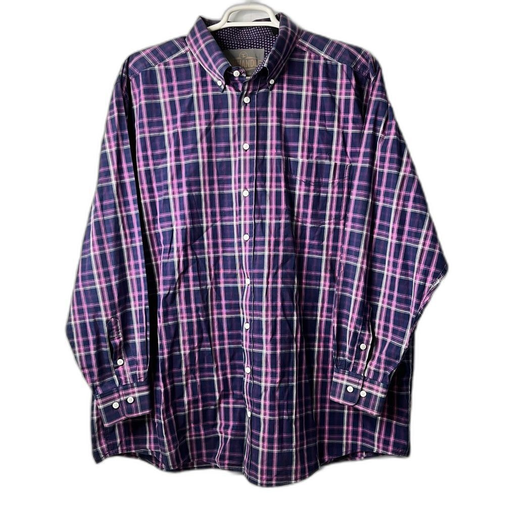 Panhandle Tuf Cooper Performance Plaid Button Down Shirt Size XXL